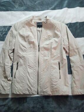 Marc New York White Zip Up Jacket Womens